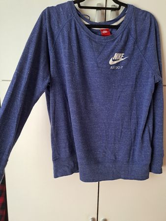 Nike Damen Pullover Swearshirt Sport Grösse L Blau
