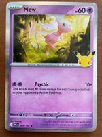 Pokemon Mew Holo 30 Jahre (Versand gratis)