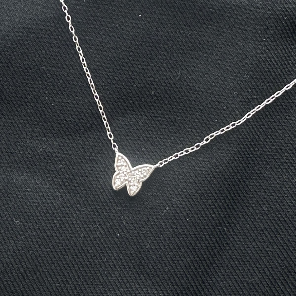 Catenine: Silber 925 Lab Diamant Schmetterling Halskette – Nuovo (secondo la descrizione) da Givisiez venduto da dor_xb9k 1