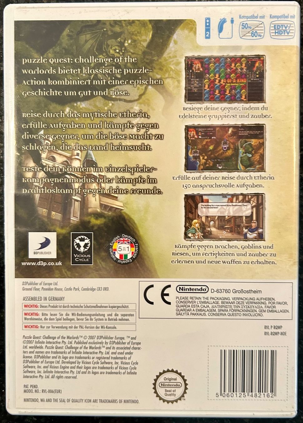 Nintendo Giochi: Nintendo Wii - Puzzle Quest – Usato da Arlesheim venduto da thoma2010 1
