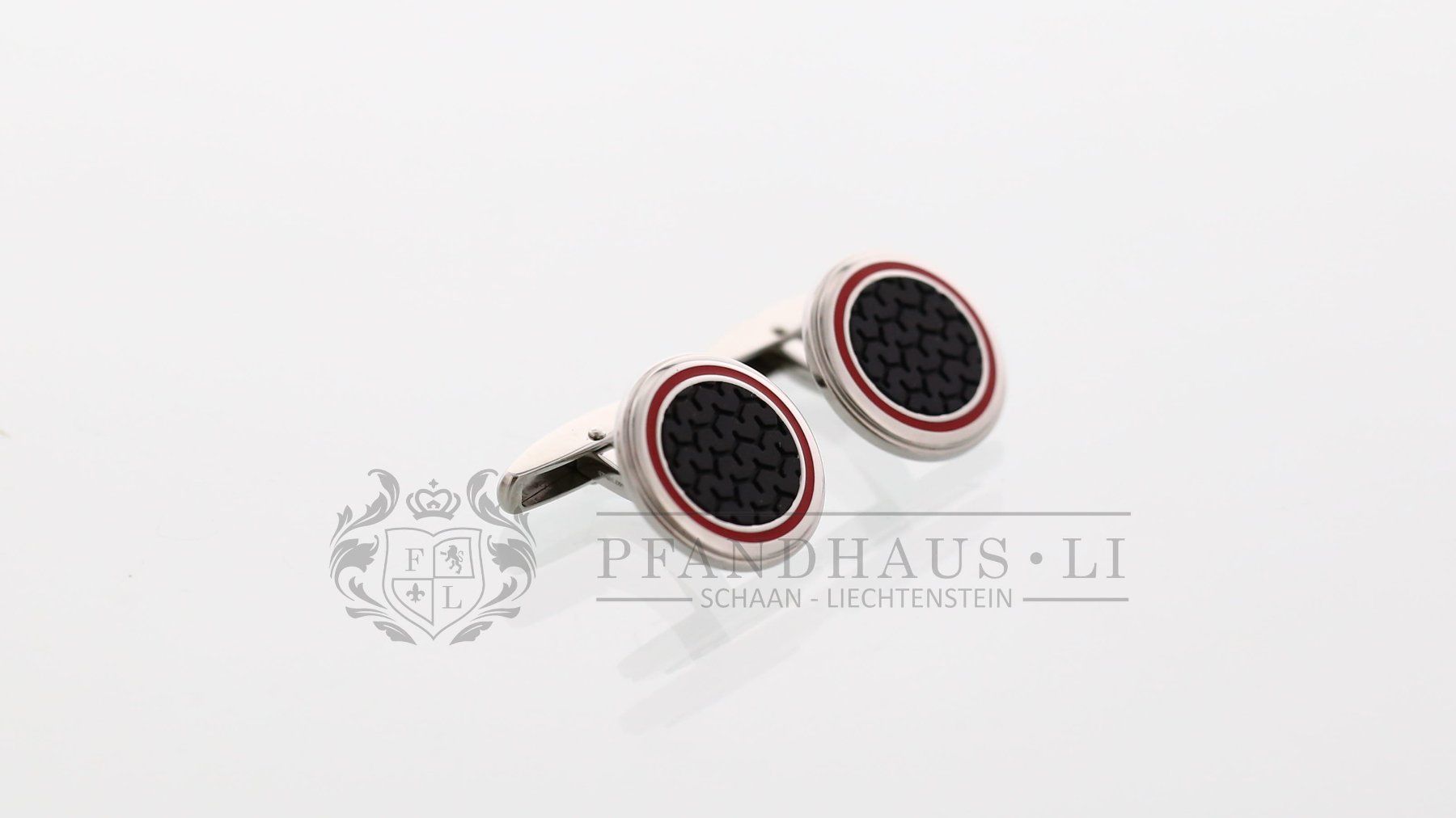 Boutons De Manchette Chopard Mille Miglia Acier - Modèle 720890, Neufs Avec étiquettes