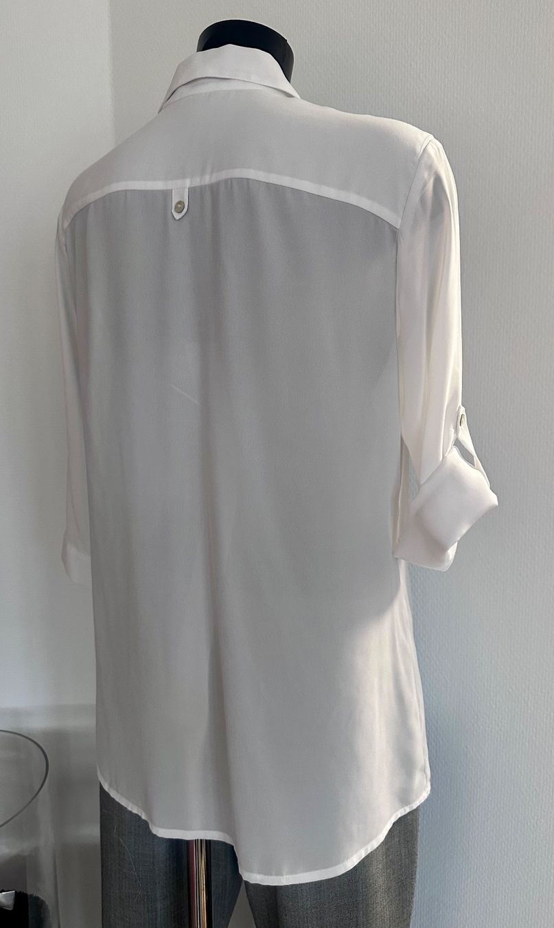 Camicette: TOP *** Gr 40/M Fliessende Bluse weiss – Usato da Rickenbach b. Wil venduto da sunneschii_ 3