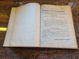 Militär-Verordnungsblatt 1881 - Antikes Dokument Schweiz