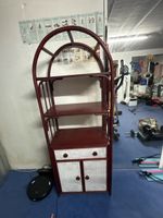 Vintage Regal/Schrank aus Bambus mit speziellem Design