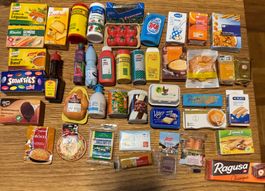 Mini Produkte für Verkäuferliladen / Migros Mini Mania