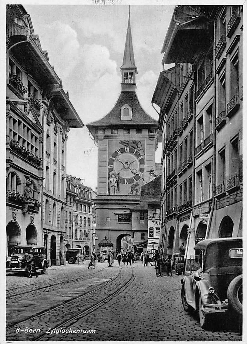 Cartoline postali: BERN mit vielen alten Autos 1931 – Usato da Lufingen venduto da philatelieshop