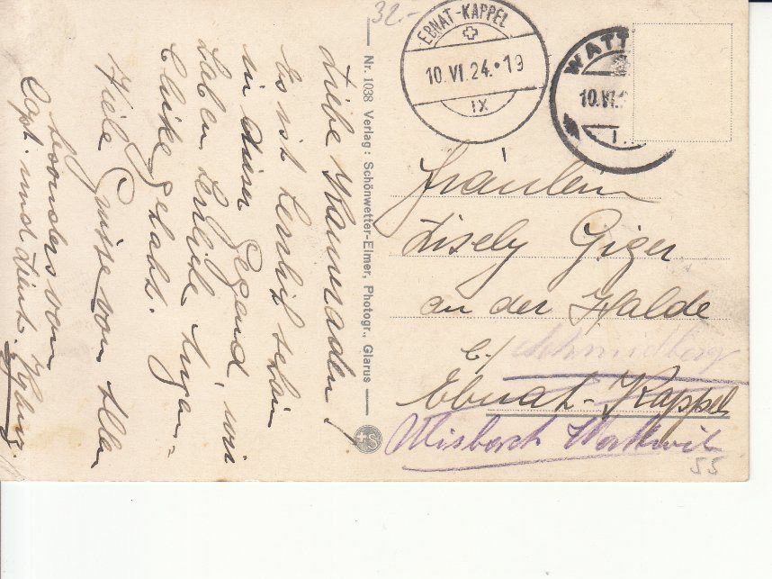 Cartes postales: Netstal 1924 – D'occasion à Bürglen TG par StampGraf 1