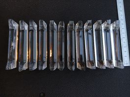 Kristall Messer Bänke, Vintage Messerablage, 12 Stück