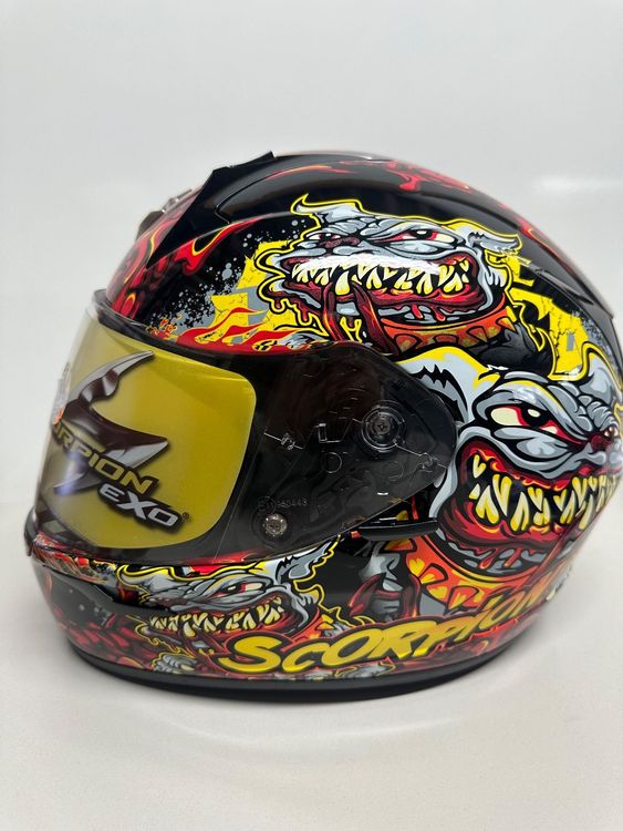 Casques & visières: Scorpion Exo-410 Air Hellhound Gr. S (56 cm) – Neuf avec emballage d'origine à Schänis par alegra8853