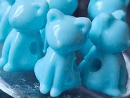 50x Acryl Katze Elemente Kugeln Kette Basteln Perlen zwische