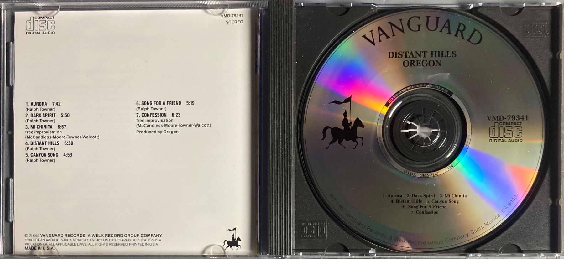 CD: OREGON - DISTANT HILLS – Usato da Poliez-Pittet venduto da Newtown-Records 2