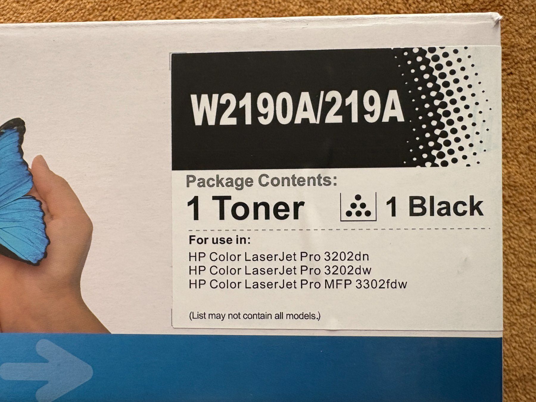 Hewlett Packard Cartucce per stampanti & toner: 2 Toner W2190A/219A Schwarz neu – Nuovo (secondo la descrizione) da Rüfenacht BE venduto da morgi47 2