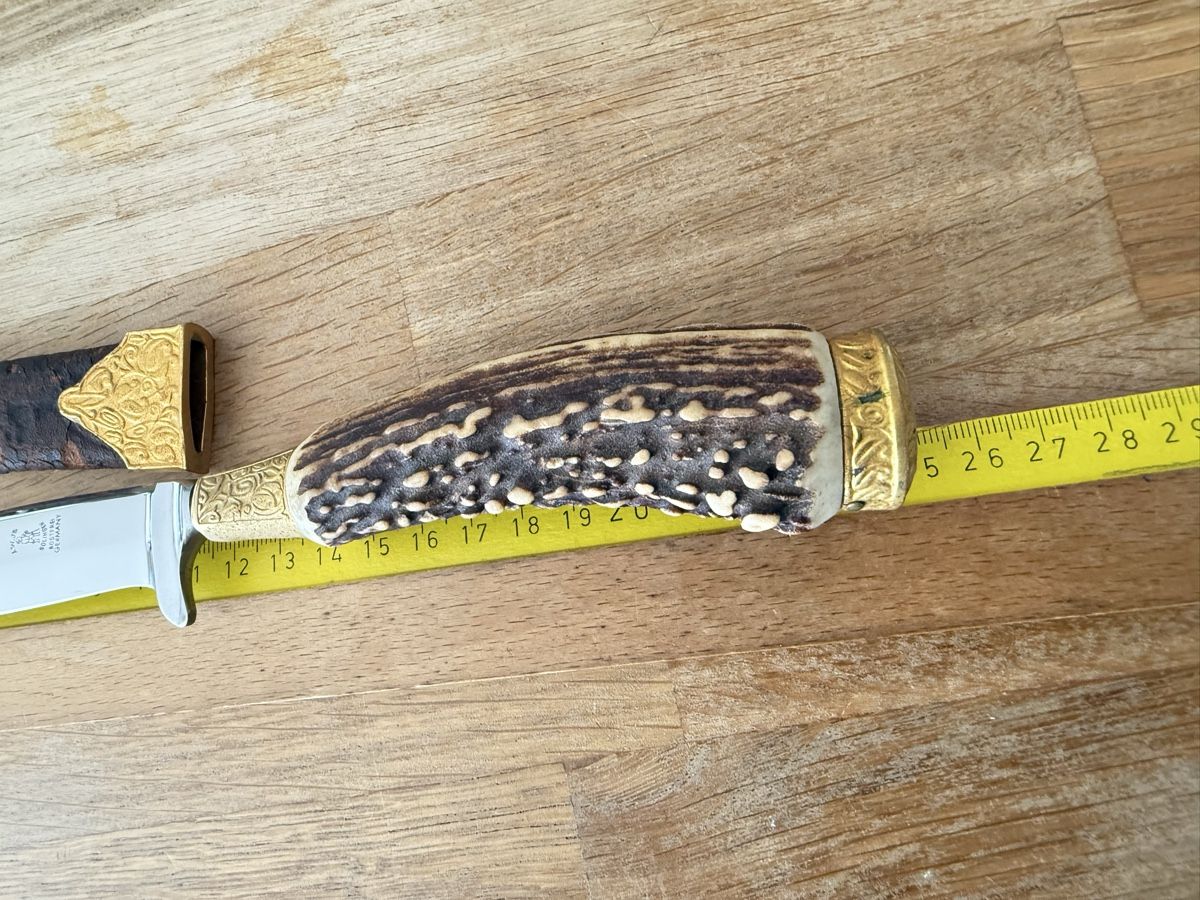Solingen Zubehör: Altes Jagdmesser A. Wingen Solingen antikes Messer – Neu (gemäss Beschreibung) aus Goldach von Messerguru 6