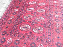 Teppich Afgahne handgeknüpft 210 cm x 103 cm   ca 50 jahre