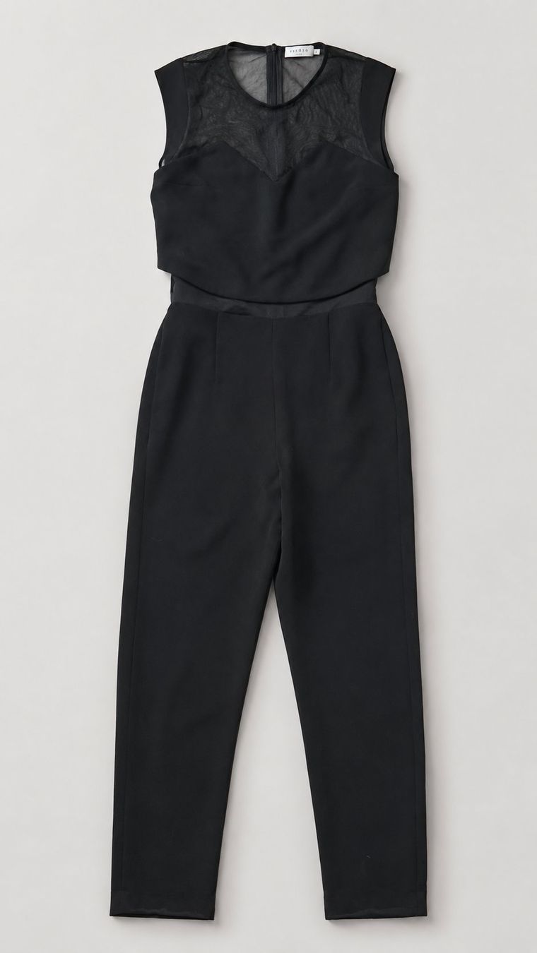 Sandro Tute: Sandro Paris - Combinaison pantalon noire chic - Taille 1 (S – Nuovo (secondo la descrizione) da Le Locle venduto da QUALI-PRIX