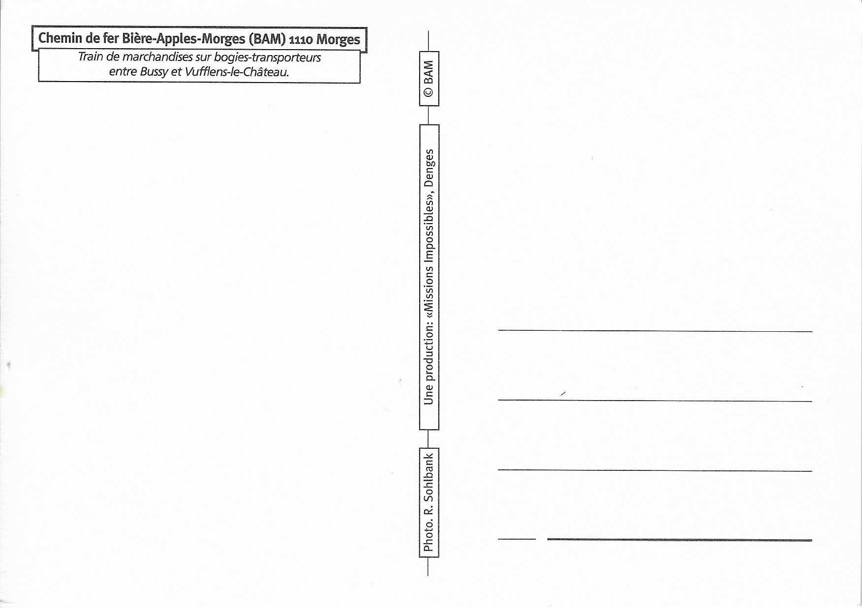Cartoline postali: Chemin de fer Bière-Apples-Morges – Nuovo (secondo la descrizione) da Rothrist venduto da Stranglehold 1