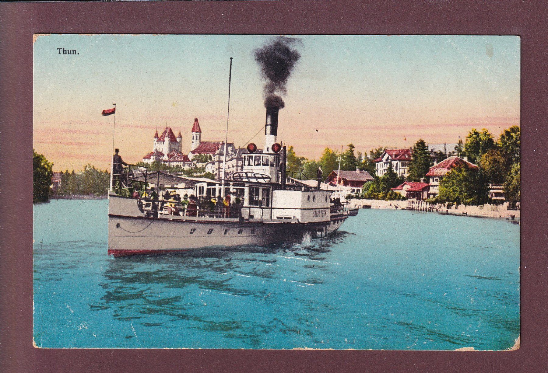 Cartoline postali: THUN - Schiff - 1921 – Usato da Pully venduto da nicecards
