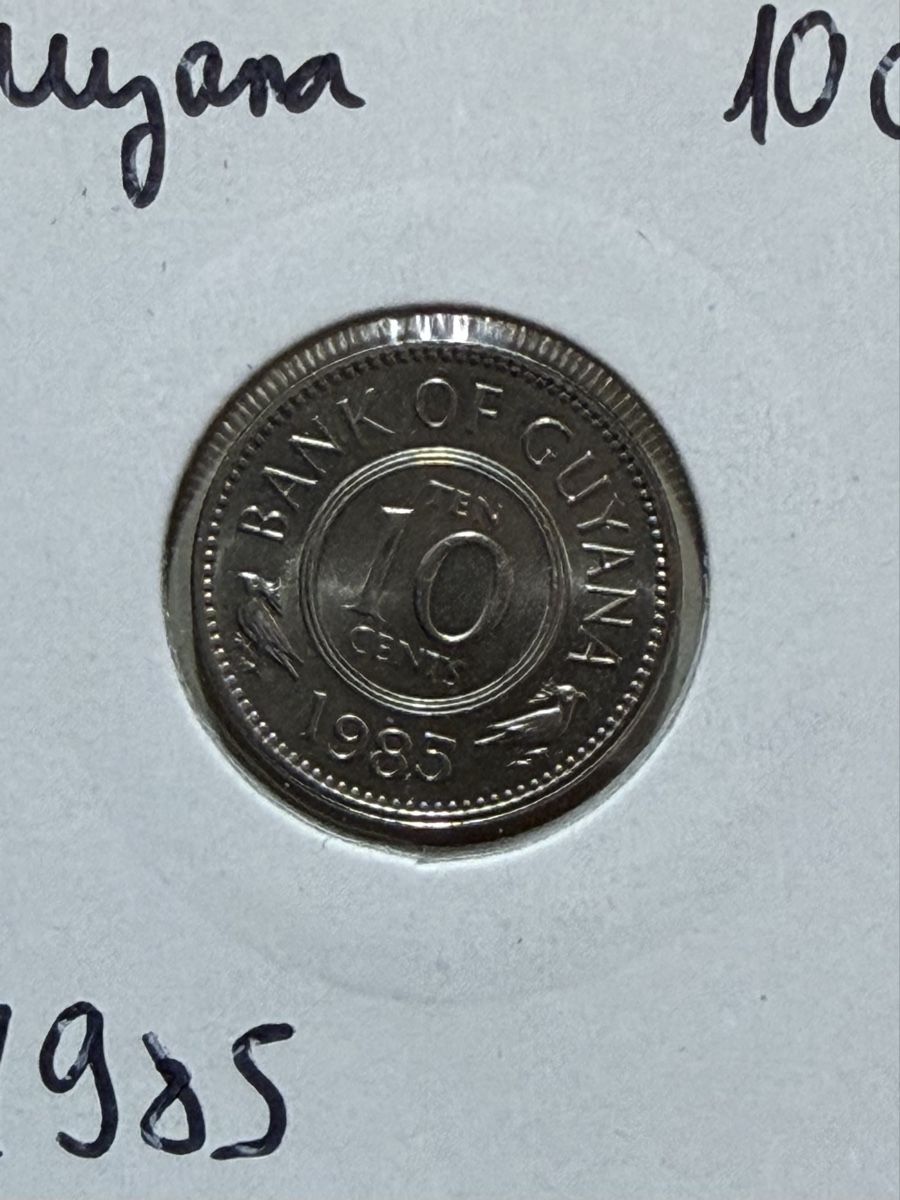 Alle Münzen: Guyana - 10 cents - 1985 – Gebraucht aus Payerne von Mike1682