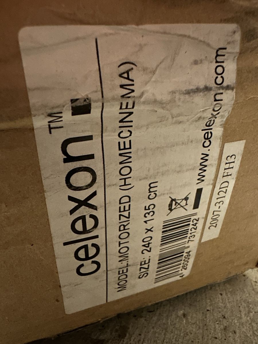 Home cinéma: Celexon Motorized Homecinema Screen Size 240x135 cm – Neuf avec emballage d'origine à Nuerensdorf par Sagnak007