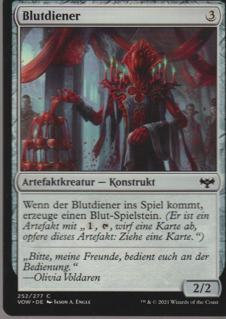 Magic The Gathering Carte collezionabili: TCG Magic The Gathering MTG De VOW 252 Blutdiener – Nuovo (secondo la descrizione) da Vezia venduto da Aquarius_Age