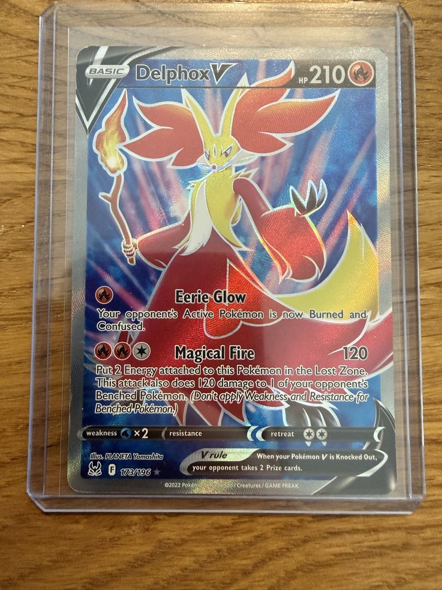 Pokémon Sammelbilder & Trading cards: Delphox V 173/196 – Gebraucht aus Amriswil von sim_nlb6