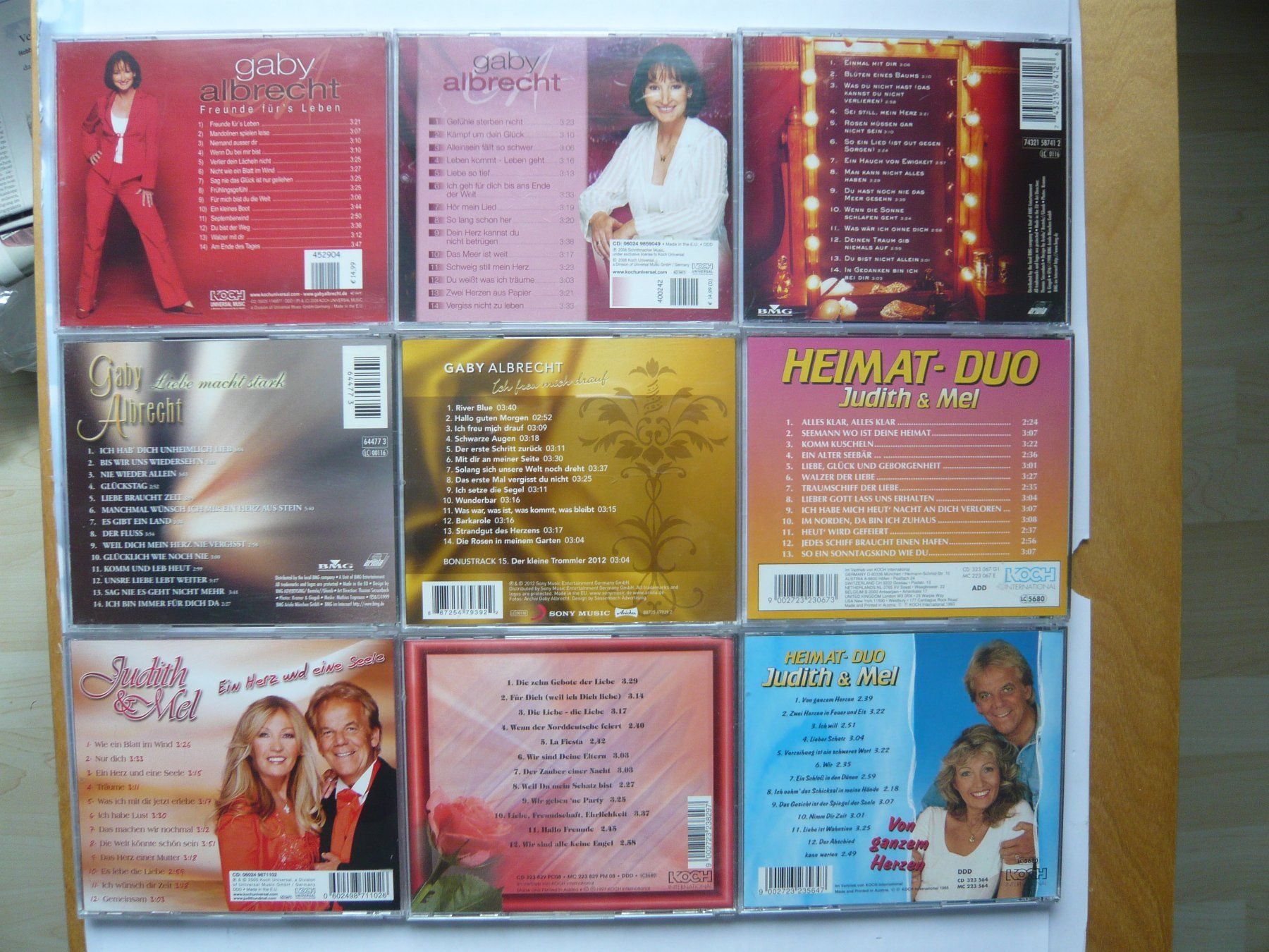 CD: 5CD GABY ALBRECHT & 4CD JUDITH & MEL Sammlung – Usato da Winterthur venduto da Cajun 1