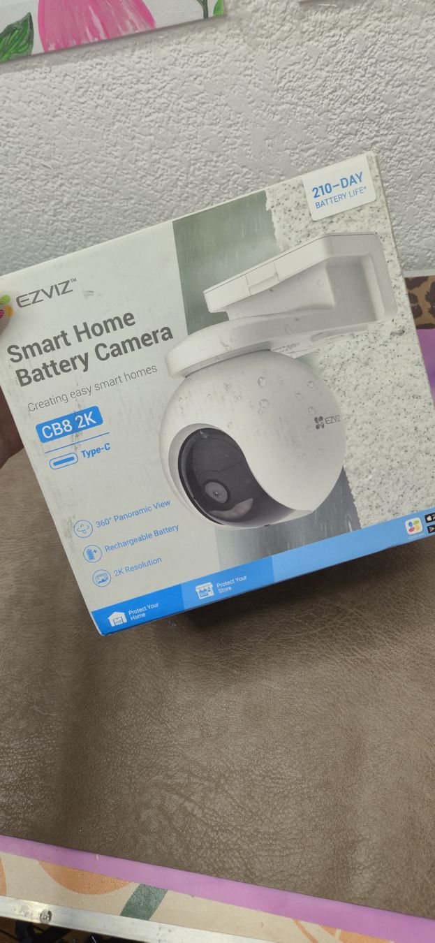 EZVIZ CB8 2K Akku Überwachungskamera 360° Pan/Tilt WLAN Neu (Neu und ...