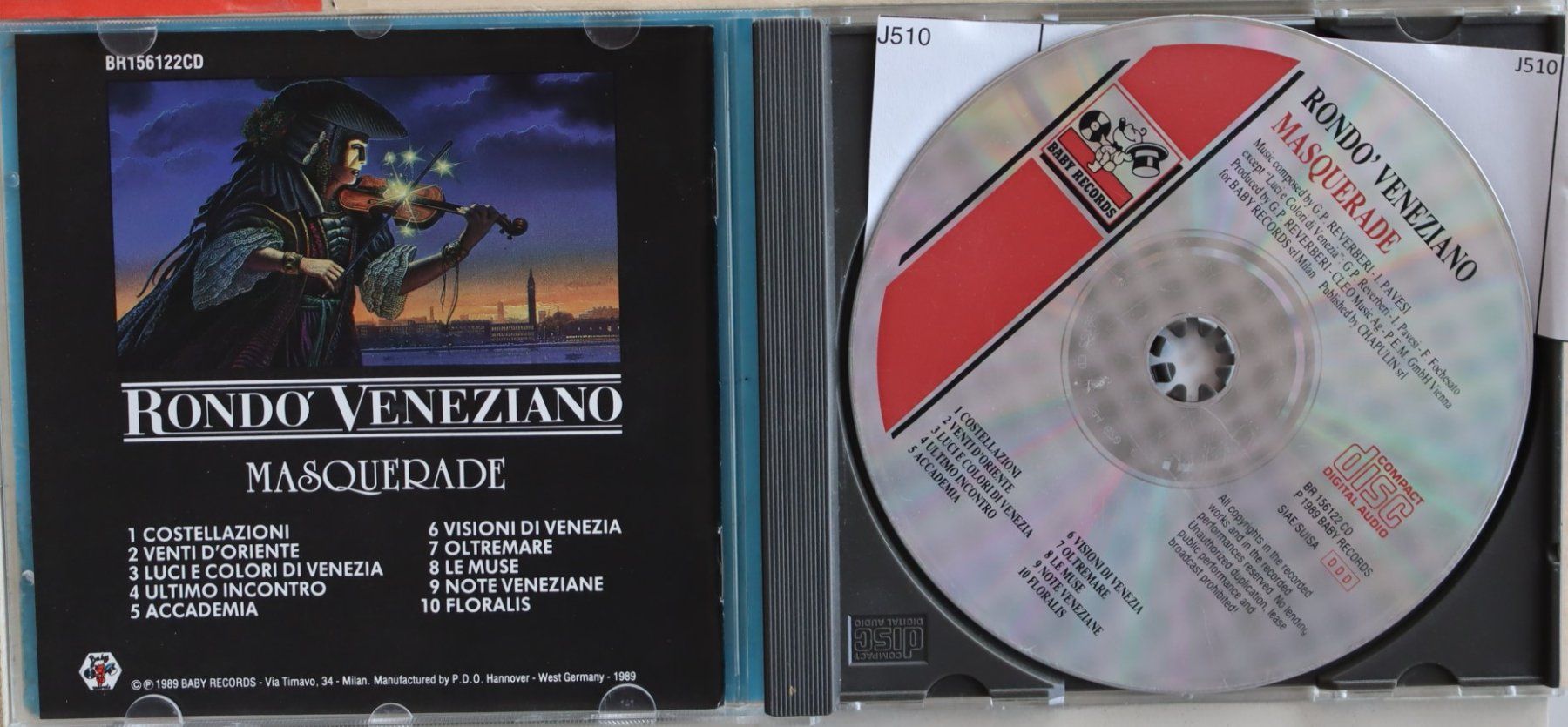 CD: Rondo Veneziano – Masquerade – Usato da Luzern venduto da CONTENTI 1