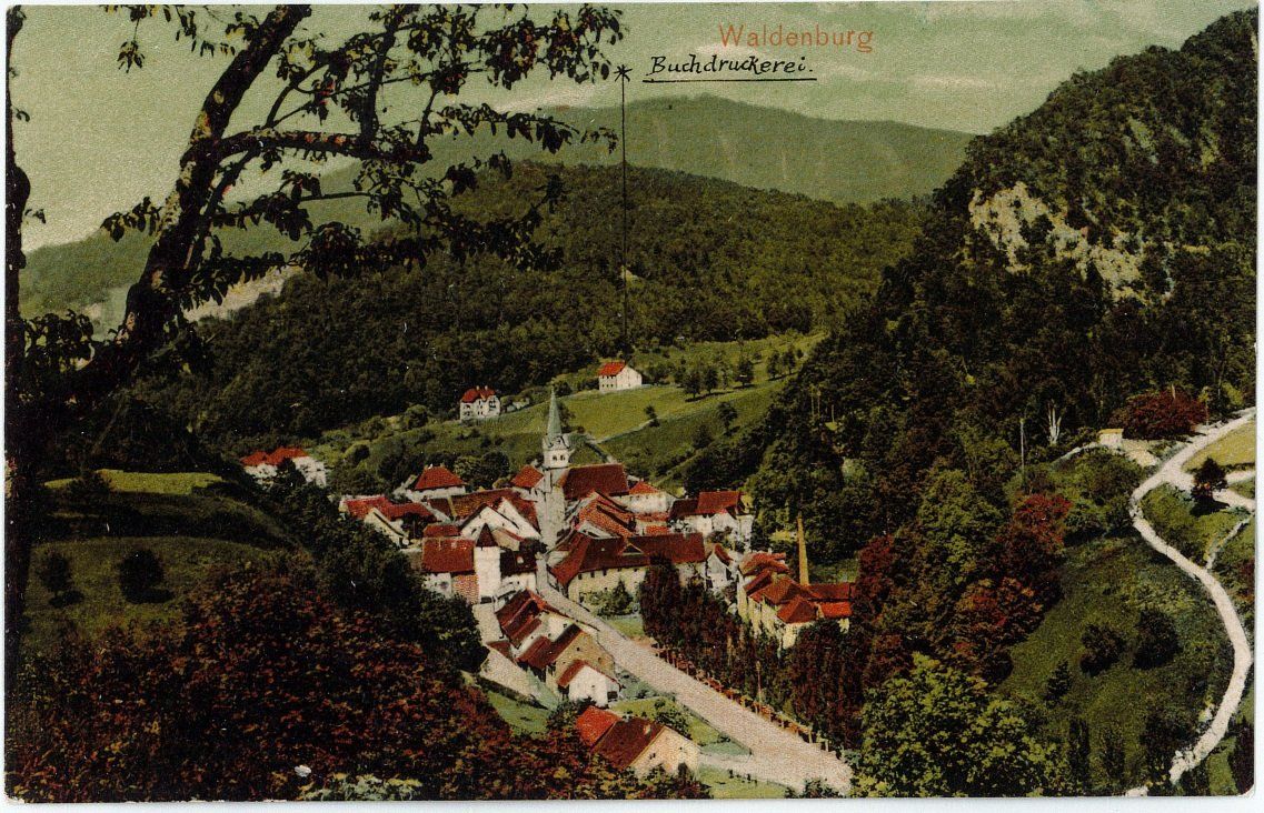 Cartoline postali: BL 94 Waldenburg 1914 – Usato da Fribourg venduto da philafri