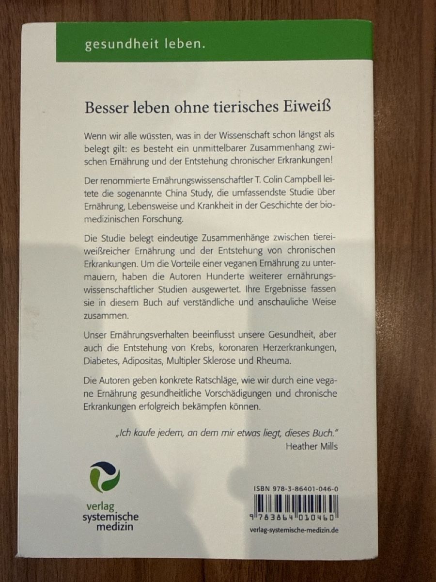 Libri: China Study Buch und Kochbuch Set – Usato da Gossau ZH venduto da Phelsuma01 2