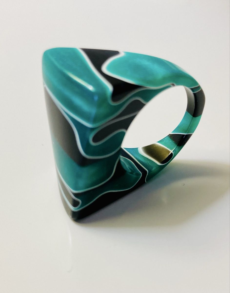 Ringe: Statement Ring, Acryl, Gr. 60 – Gebraucht aus Basel von elocin4791 3