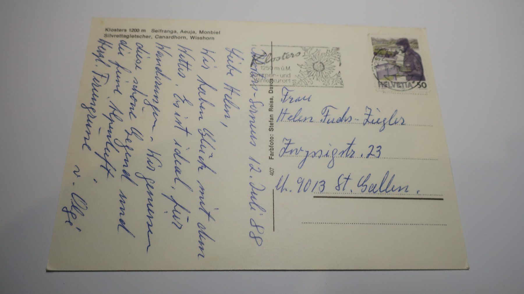 Cartoline postali: Klosters – Usato da Cormoret venduto da Pascalll2001 2