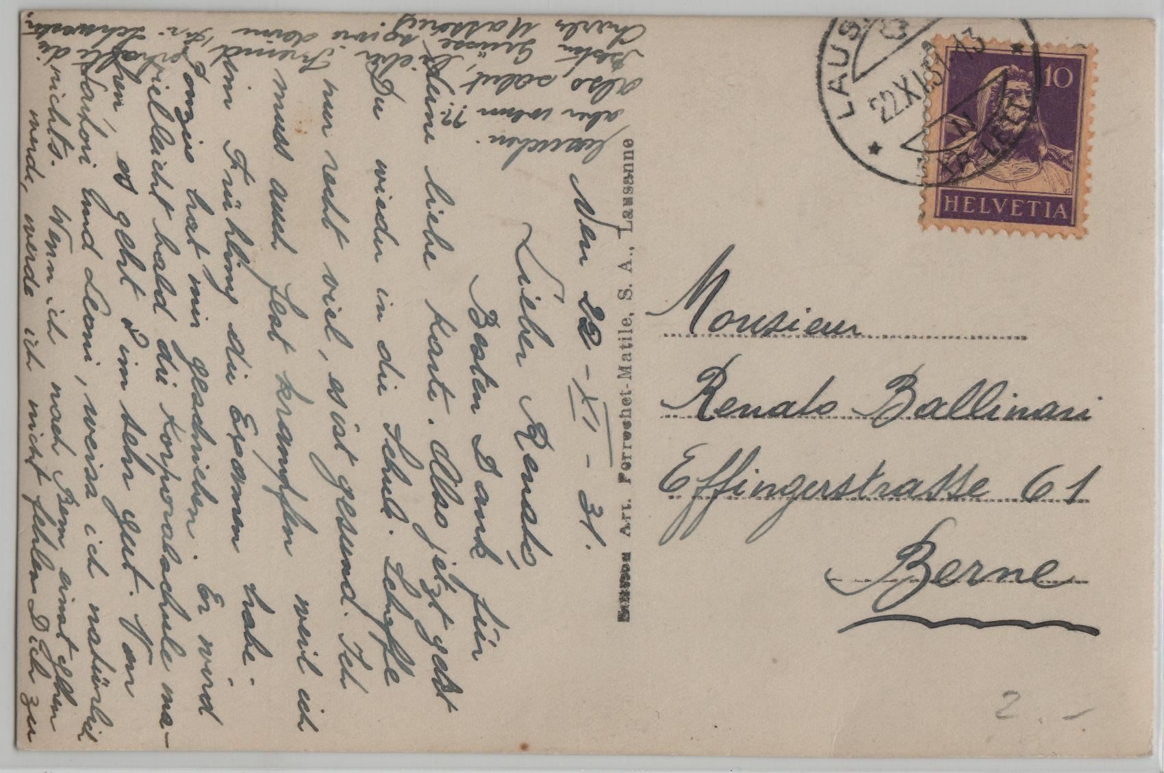 Cartes postales: Lausanne-Ouchy – Antique à Ettingen par Kartenplanet 1