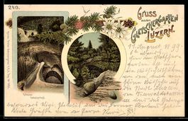 Litho Luzern, Gruss aus dem Gletschergar