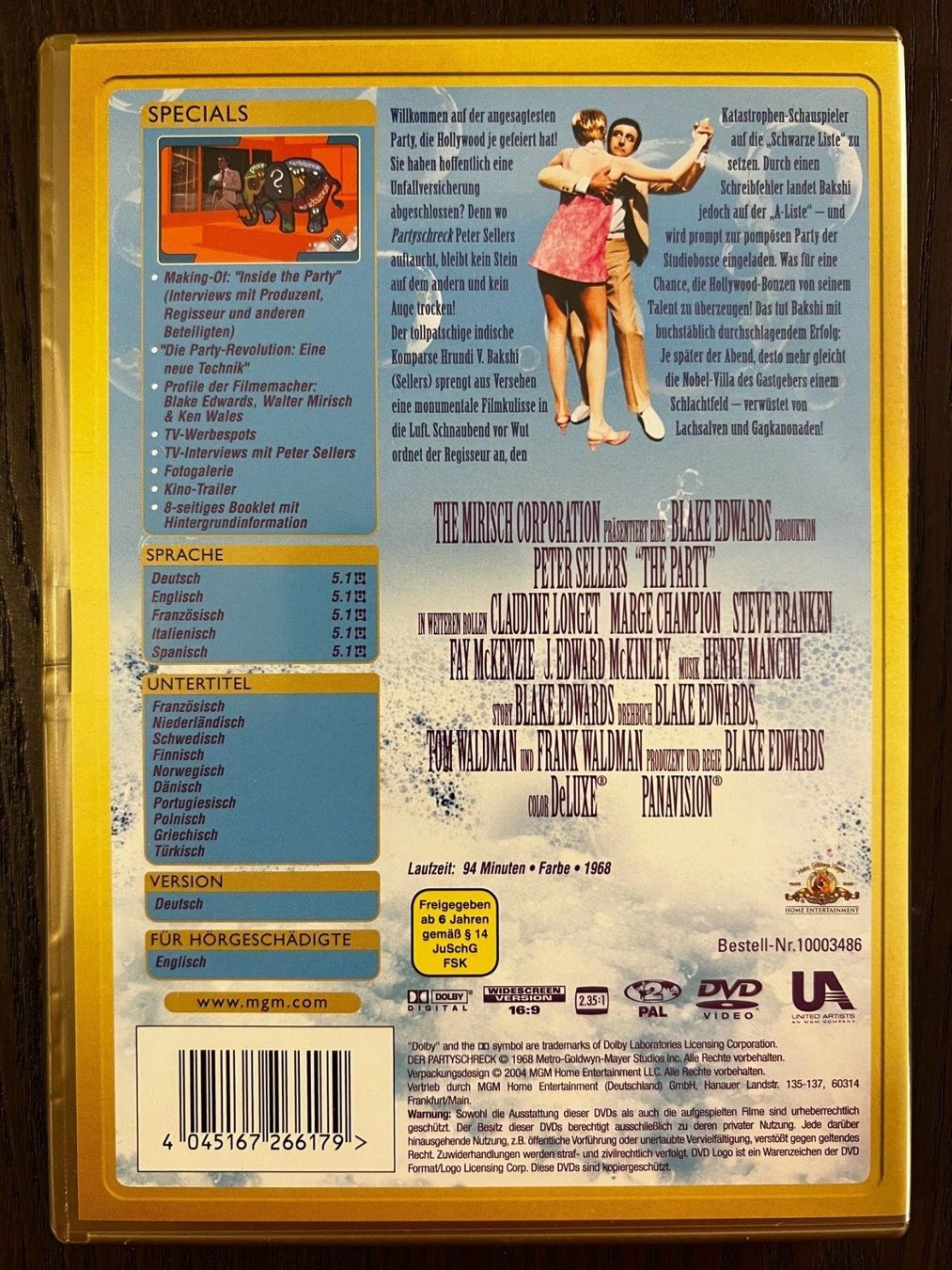 Alle DVDs: Peter Sellers: Der Partyschreck – Gebraucht aus Zürich von FilmFreunde 1
