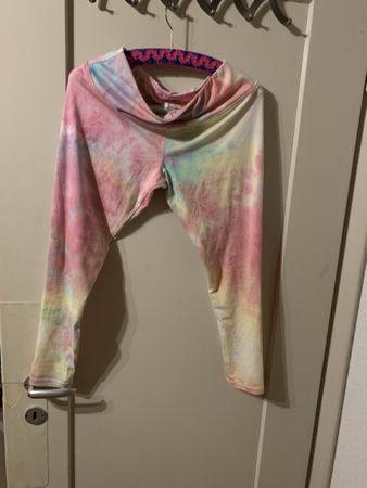 Leggings Batikmuster Pink/Gelb/Blau Grösse M