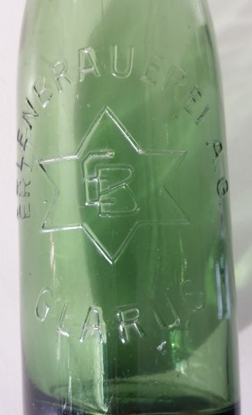 Feldschlösschen Bicchieri, Caraffe & Bottiglie: Alte Bierflasche Erlenbrauerei Glarus Bier 1949 – Usato da Schenkon venduto da Elbarto007 8
