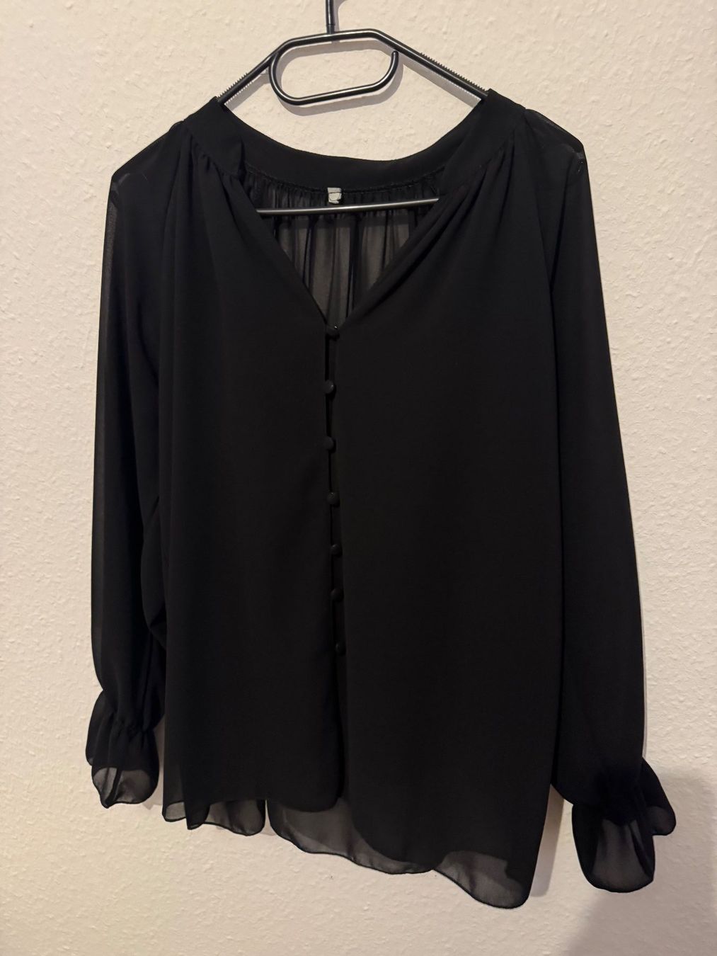 Camicette: Sexy transparente, schwarze Bluse, Grösse M – Usato da Künten venduto da bel_6wn2