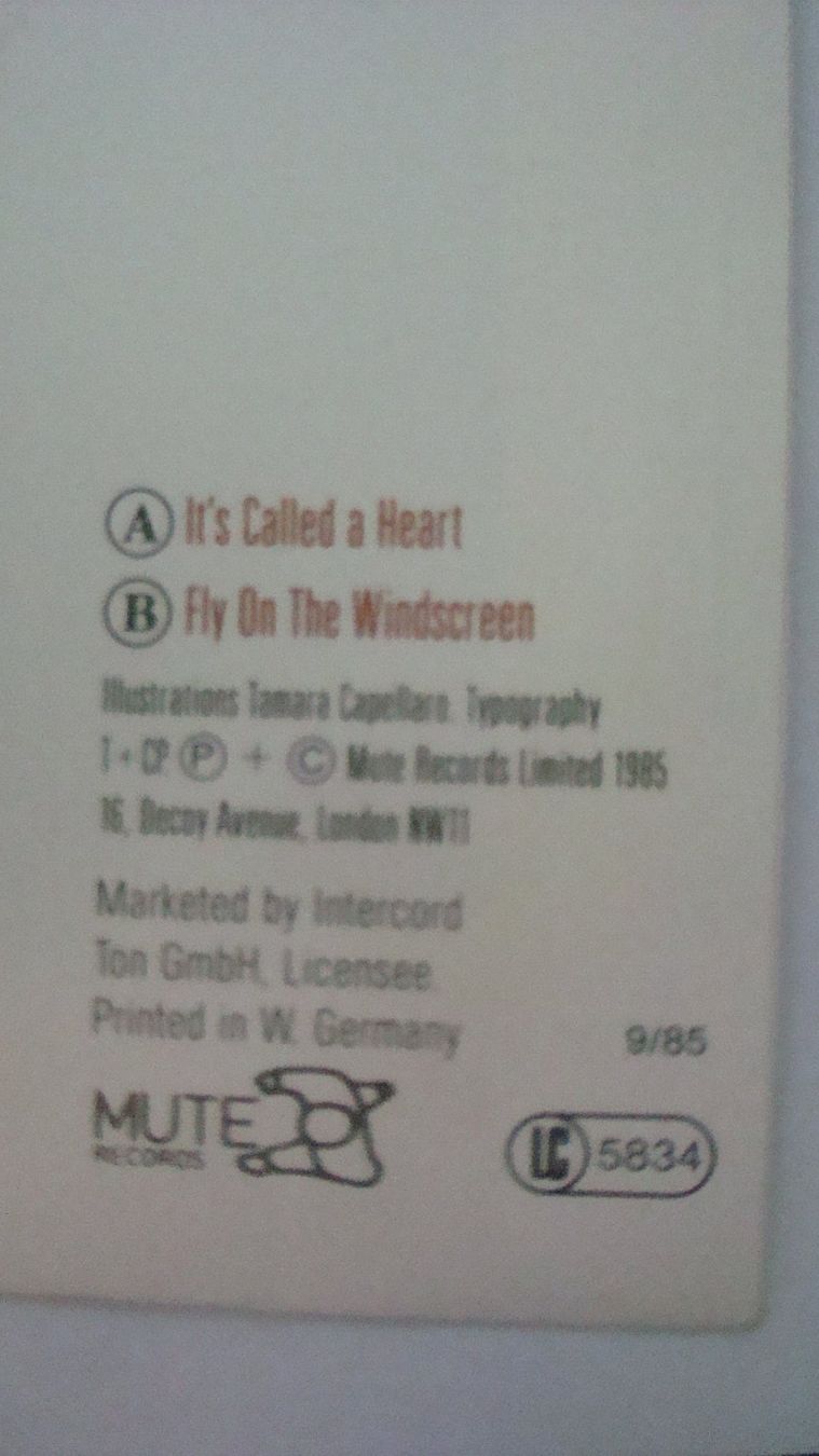 Schallplatten: Depeche Mode It's Called a Heart 80er Jahre – Gebraucht aus Münchenstein von Pesci6 1
