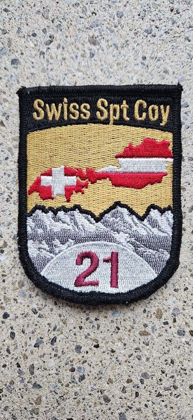 Schweizer Armee Placchette & Badge: *** Swisscoy Badge mit Klett *** – Nuovo (secondo la descrizione) da Riedholz venduto da fr_sIruP