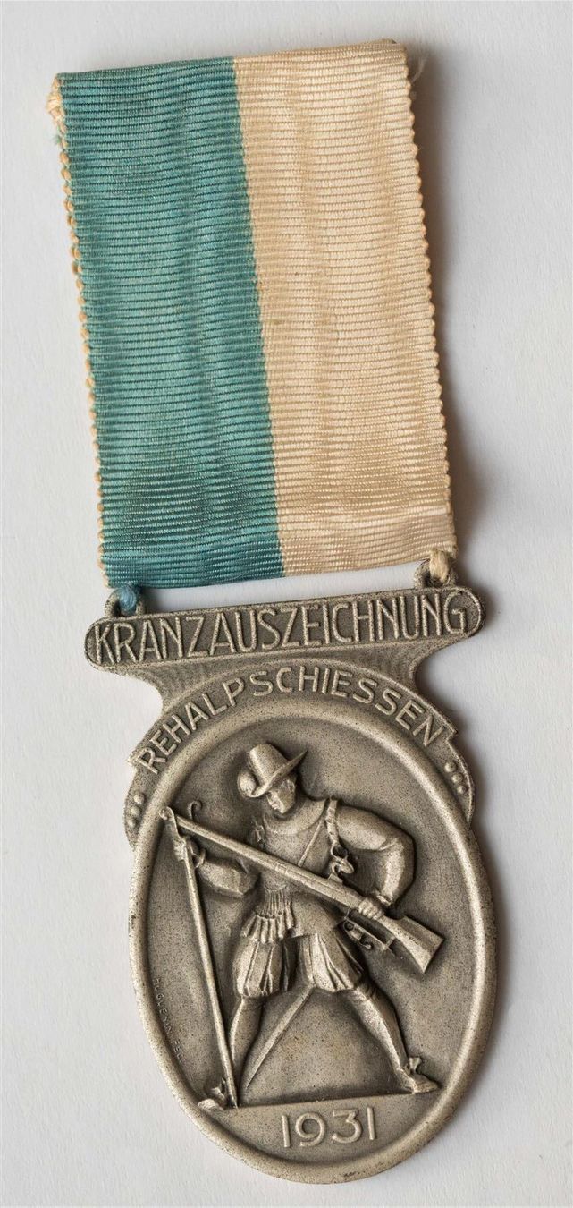 Medaillen: Rehalpschiessen 1931 ZH Silber – Gebraucht aus Rotkreuz von Swiss-Coins