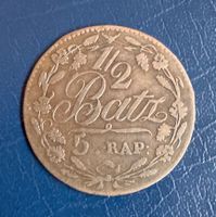 Kantonsmünze Waadt, 1/2 Batzen 1814