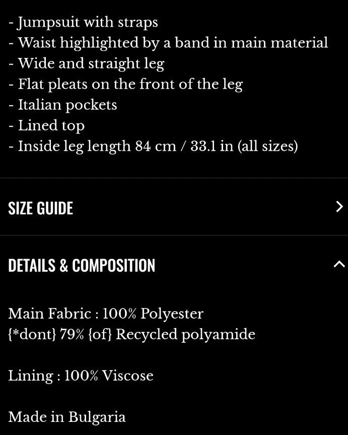Sezane Tute: Sézane combinaison taille 40 FR – Nuovo (secondo la descrizione) da Ependes FR venduto da vintage02 3