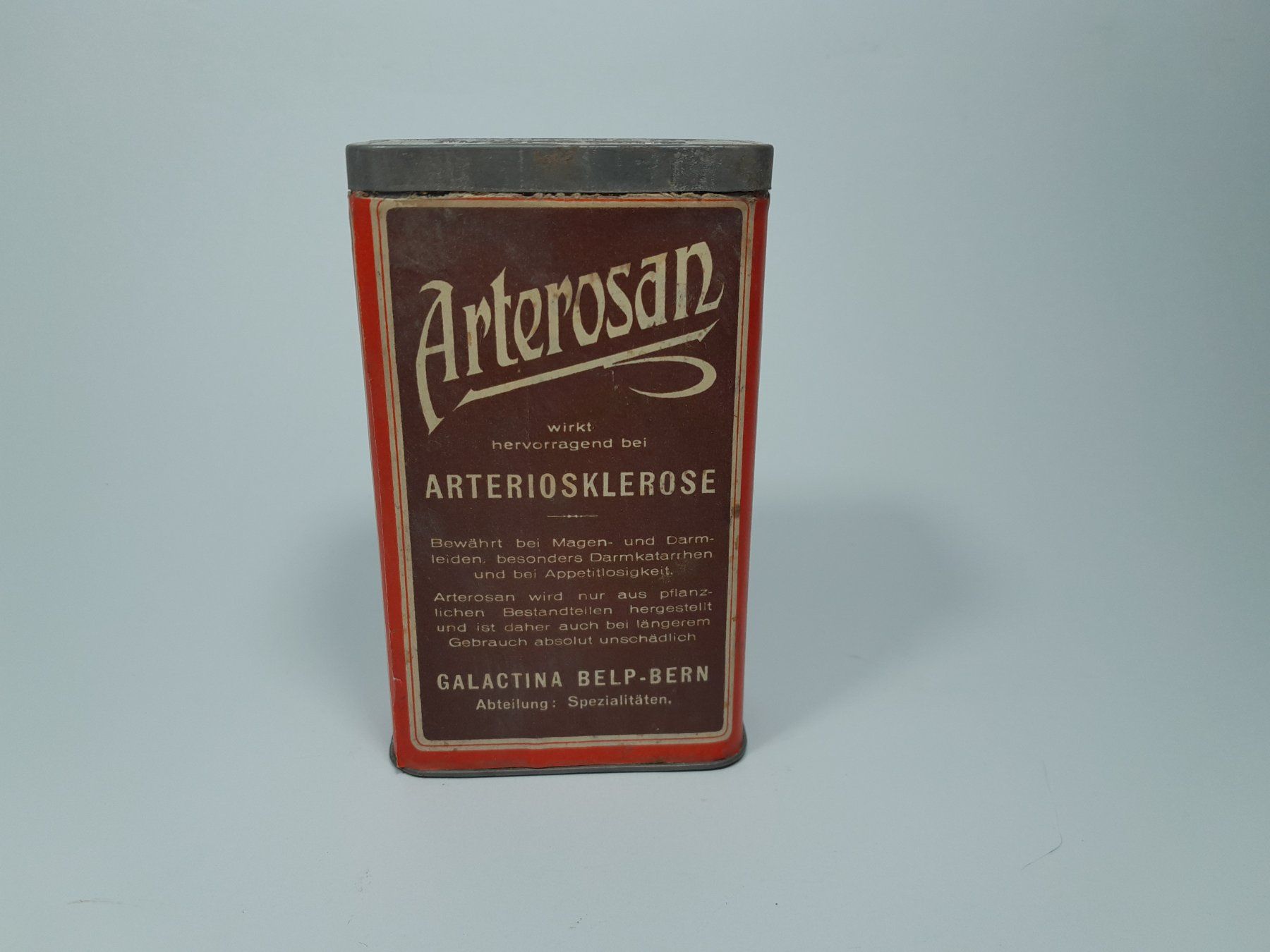 Barattoli: Vintage Blechdose - Arterosan  - Galactina Belp-Bern – Usato da Männedorf venduto da Bel-view