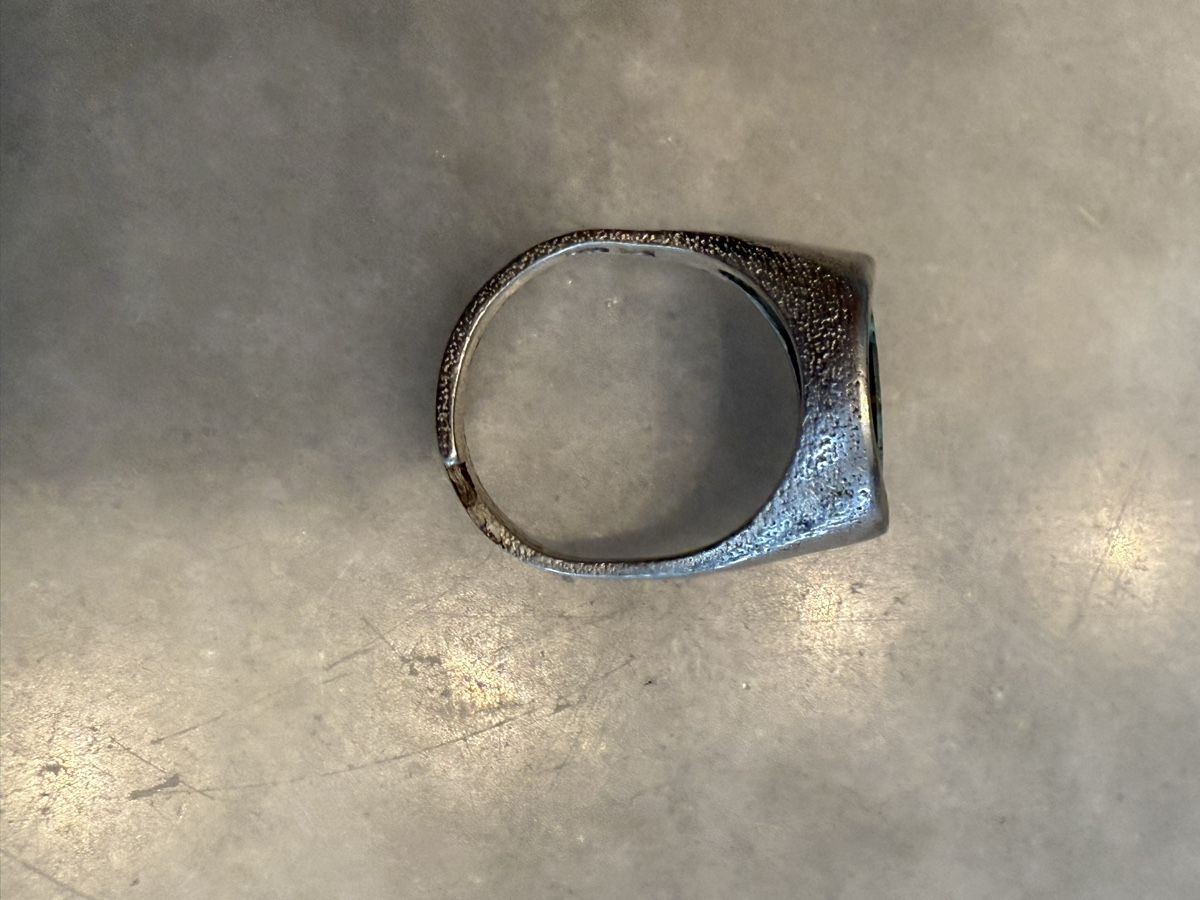Anelli: Vintage 925 Silber Ring mit Mosaik-Opal Einlage, – Usato da Aarburg venduto da Yula24 5