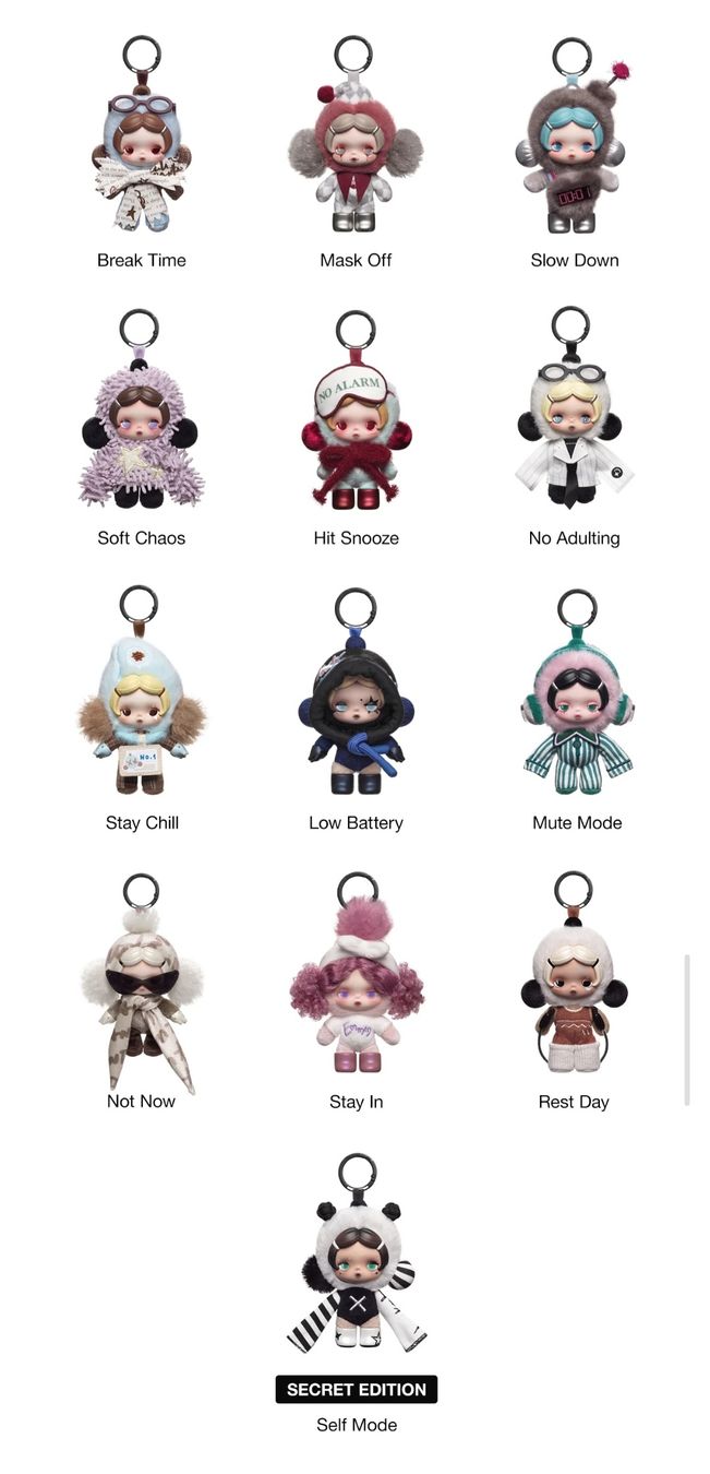 Pop Mart Figuren: SKULLPANDA Off Mode Series Plush Doll Pendant  – Neu und originalverpackt aus Stadel von Raven0 1