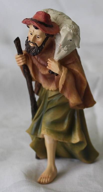 Statuette: Hirte mit Schaf uf Schulter – Usato da Moosseedorf venduto da Tigerlily1 1