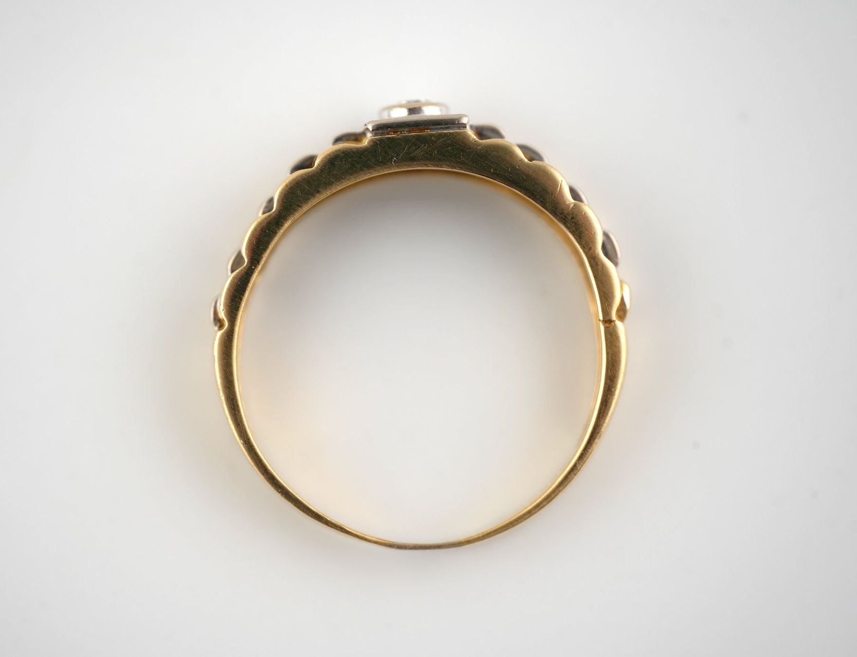 Ringe: Goldring mit Diamant – Gebraucht aus Basel von Edelmetallhaus24 3
