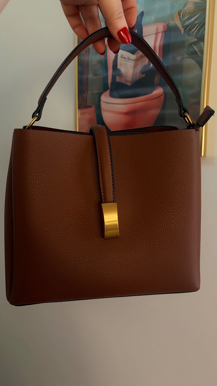 C&A Borse da donna: Superleichte Tasche braun Hand oder Schulter getragen – Nuovo e nell'imballaggio originale da Frauenfeld venduto da Vanityroom 2