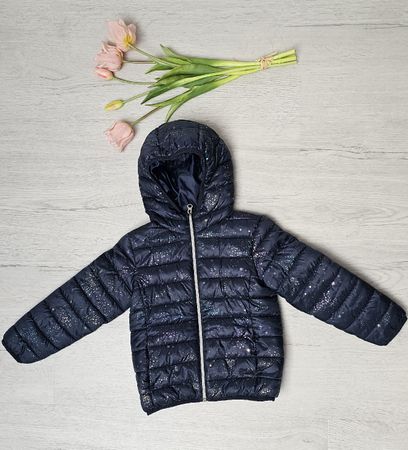 Steppjacke Lupilu dunkelblau mit Sternen Grösse 110